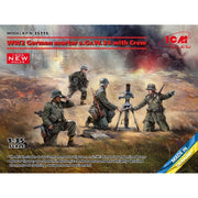 ICM 35715 1/35 German Mortar GRW 34 With Crew Mortar And 4 Figures