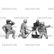 ICM 35715 1/35 German Mortar GRW 34 With Crew Mortar And 4 Figures