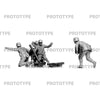 ICM 35715 1/35 German Mortar GRW 34 With Crew Mortar And 4 Figures