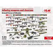 ICM 35749 1/35 Infantry Weapons and Chevrons of the Armed Forces of Ukraine