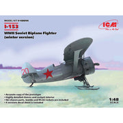 ICM 48096 1/48 I-153 WWII Soviet Biplane Fighter winter version 4823044404308