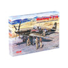 ICM 48125 1/48 Mustang P-51B with USAAF Pilots and Ground Personnel