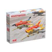 ICM 48399 1/48 US Aerial Target Drones 2 Drones and 2 Trailers