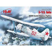ICM 72013 1/72 I-15 bis WWII Soviet Biplane Fighter Winter Version 4823044400416