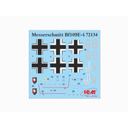 ICM 72134 1/72 Messerschmitt Bf 109E-4 WWII German Night Fighter