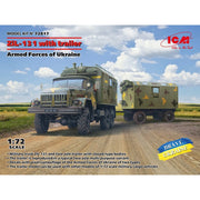 ICM 72817 1/72 ZiL-131 Truck with Trailer Armed Forces of Ukraine