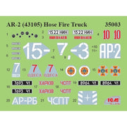 ICM DS3527 1/35 Fire trucks of Ukraine AC-40-137A AR-2 4823044411665