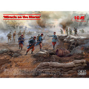 ICM DS3530 1/35 Miracle on the Marne' includes German Infantry, WWI German MG08 MG Team, French Infantry (1914), British Infantry (1914), WWI British Vickers MG Crew 4823044411696