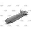 ICM S019 1/72 Molch Midget Submarine U-Boat Type Molch WWII German Midget Submarine