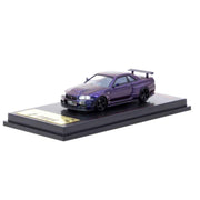 Tarmac Works x Ignition Model 3839 1/64 Nismo R34 GT-R Z-Tune Purple Metallic