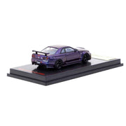 Tarmac Works x Ignition Model 3839 1/64 Nismo R34 GT-R Z-Tune Purple Metallic