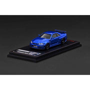 Ignition Model IG4174 1/64 Nissan Skyline GT-R BNR34 NISMO Customized Blue Metallic