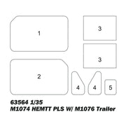 I Love Kit 1/35 M1074 HEMTT PLS w/M1076 Trailer