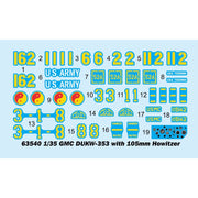 I Love Kit 1/35 GMC DUKW-353 with 105mm Howitzer Plastic Model Kit