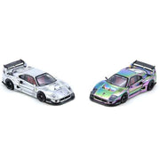 Inno 64-LBWKF40-CHS 1/64 LBWK F40 Chrome Silver