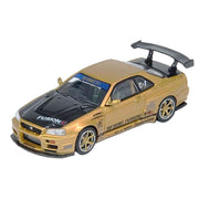 Inno 64-R34TS-GOLD 1/64 Top Secret R34 GT-R Gold