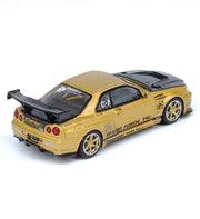 Inno 64-R34TS-GOLD 1/64 Top Secret R34 GT-R Gold