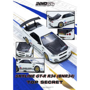 Inno IN64-R34TS-WHI 1/64 Top Secret R34 GT-R White