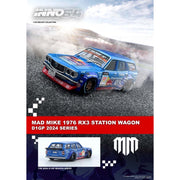 Inno 64-RX3P-D1GP24 1/64 Mad Mike 1976 Mazda RX3 Station Wagon D1GP 2024 Series