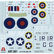 Italeri 0001 1/72 Spitfire Mk VB 8001283800013