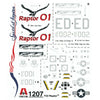Italeri 1207 1/72 F-22 Raptor