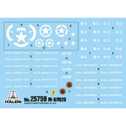 Italeri 25759 1/56 M8/M20 Greyhound