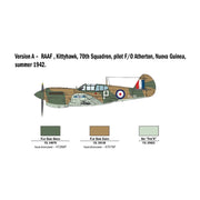 Italeri 2795 1/48 P-40E/K Kittyhawk RAAF with Australian Decals