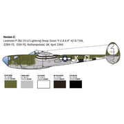 Italeri 2834S 1/48 P-38J Lightning European Theatre Operations