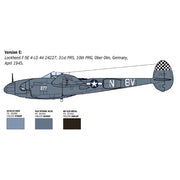 Italeri 2834S 1/48 P-38J Lightning European Theatre Operations