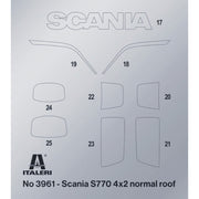 Italeri 3965S 1/24 Scania 770S V8 White Cab