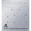 Italeri 3971S 1/24 Scania S770 4x2 Normal Roof Grey Cab (Super Decal Sheet)