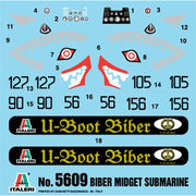 Italeri 5609S 1/35 U-Boot Midget Submarine (Biber) D-Day 80th Anniversary