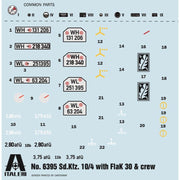 Italeri 6395S 1/35 Sd.Kfz 10/4 with Flak 30 and Crew