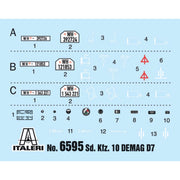 Italeri 6595 1/35 Kfz. 10 Demag D7 with 7.5 cm leIG 18