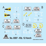 Italeri 6597 1/35 Kfz. 12 Horch 901 Typ 40 Fr√ºhen Ausf