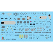 Italeri 72011 1/72 F-22 Raptor - Complete Set - includes tools and paints