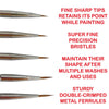 Icky Sticky 14002 Synthetic Hair Detail Paint Brush 2/0