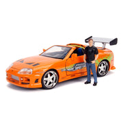 Jada 30699 1/24 Fast & Furious Brian with Toyota Supra Build N Collect Diecast Car Kit