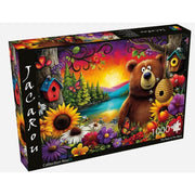 JaCaRou The Bear & The Bees 1000pc Jigsaw Puzzle