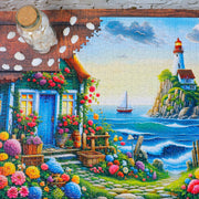 JaCaRou Blue House Bay 1000pc Jigsaw Puzzle