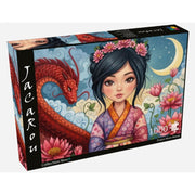 JaCaRou Dragon Moon Beauty 1000pc Jigsaw Puzzle