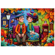 JaCaRou Fall Sweet Romance 1000pc Jigsaw Puzzle