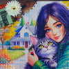 JaCaRou Feline Autumn Bond 1000pc Jigsaw Puzzle