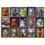 JaCaRou Framed Christmas Charm 1000pc Jigsaw Puzzle