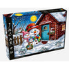 JaCaRou Happy Snowman Family 1000pc Jigsaw Puzzle