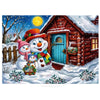 JaCaRou Happy Snowman Family 1000pc Jigsaw Puzzle