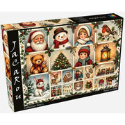 JaCaRou Holiday Joy Mosaic 1000pc Jigsaw Puzzle