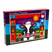 JaCaRou Sunset Hill Farm 1000PC Jigsaw Puzzle
