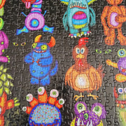 JaCaRou 25 Little Monsters  and 1 Chicken 1000pce Jigsaw Puzzle