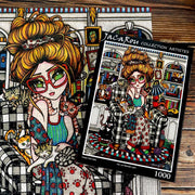 JaCaRou Crazy Cat Lady 1000PC Jigsaw Puzzle